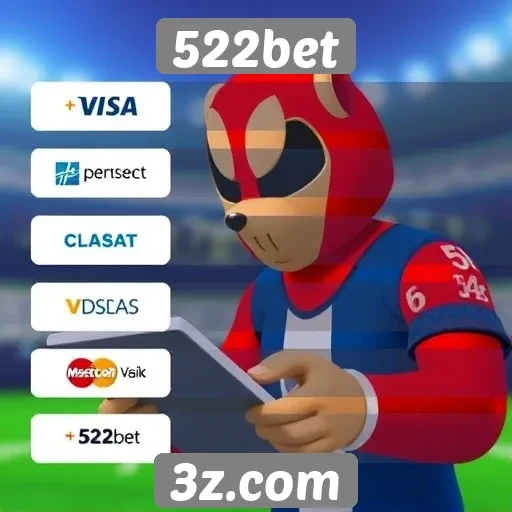 Métodos de pagamento disponíveis no 522bet